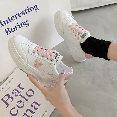 [INS HOT] [Hàng mới] Giày thể thao thêu hoa cúc nhí, 😍Phong cách Hàn Quốc sneakers siêu nhẹ 2017