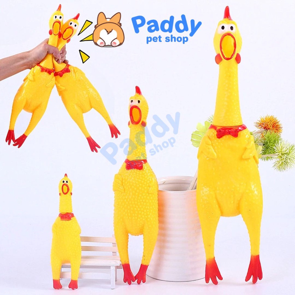 Gà Gào Thét Đồ Chơi Cao Su Cho Chó