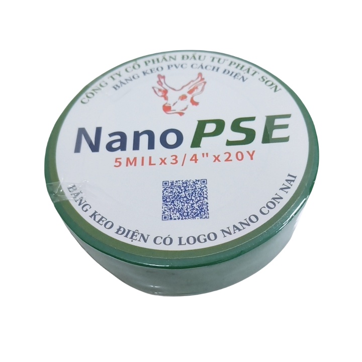 Băng keo cách điện 20Y, băng keo điện NANO PSE cách điện an toàn đủ loại màu đen, màu trắng, màu đỏ