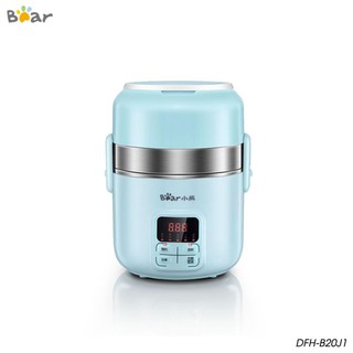 Hộp cơm hẹn giờ cao cấp BEAR DFH-B20J1 công nghệ hút chân không giúp giữ nguyên hương vị món ăn, tích hợp nồi cơm điện