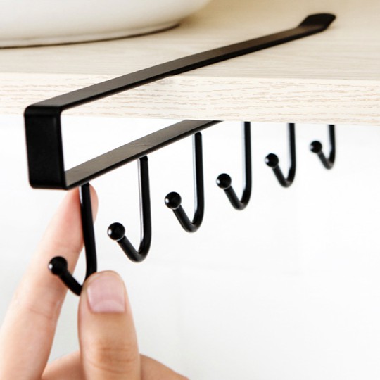 Móc Treo Cài Kệ Tủ Đa Năng - Loại 6 Móc H081