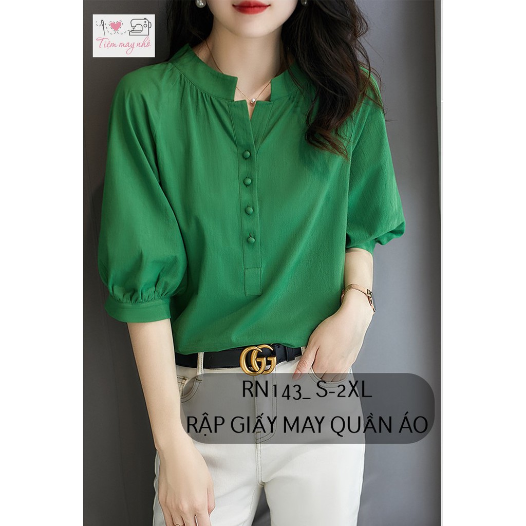 RN143_rập giấy may áo kiểu nữ