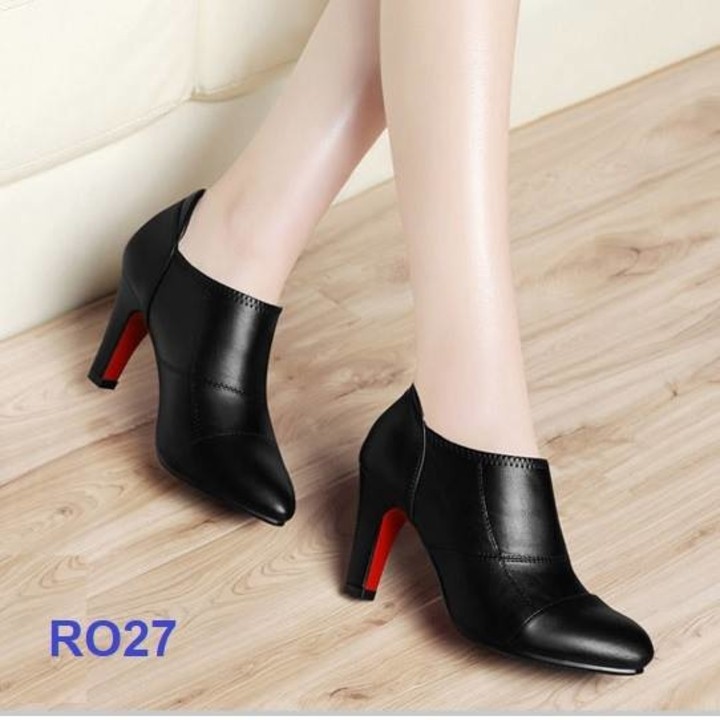 Giày bốt nữ công sở cổ thấp gót trụ 7cm sành điệu Ro27 - Bảo hành 12 tháng - Đổi hàng nếu không ưng ý