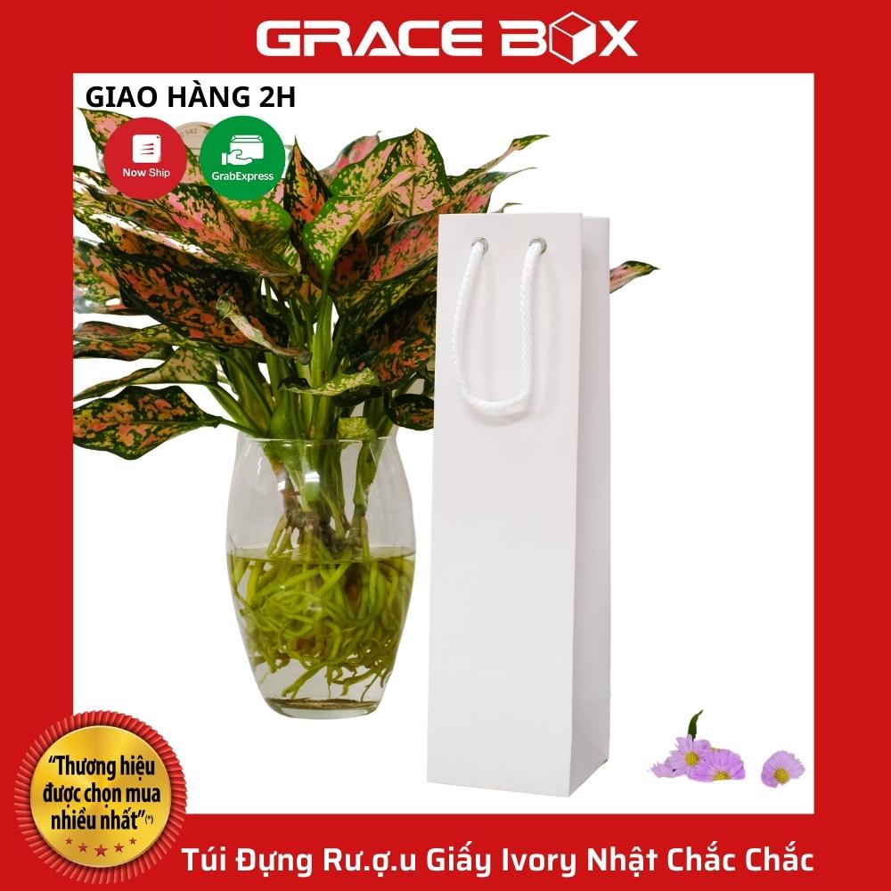 {Giá Sỉ} Túi Đựng Rượu Giấy Ivory Nhật Chắc Chắc - Siêu Thị Bao Bì Grace Box