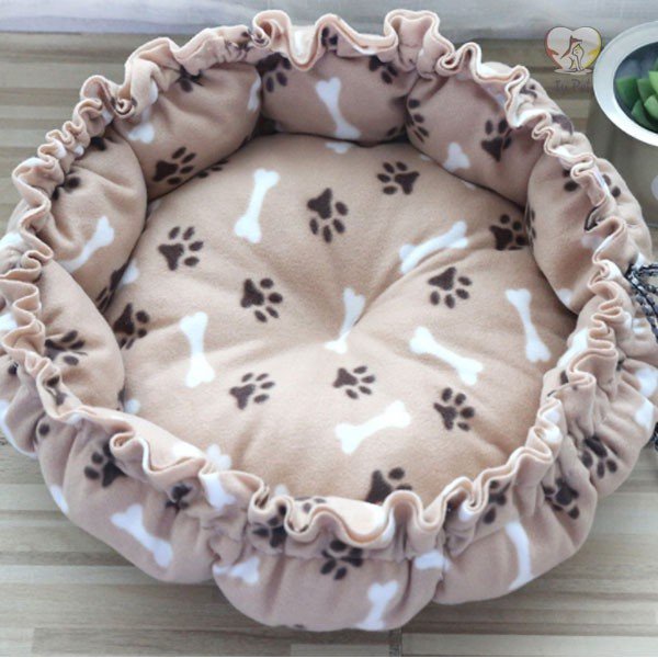 Đệm tròn rút dây siêu êm cho chó mèo nhiều màu sắc - Nệm ổ cho chó mèo