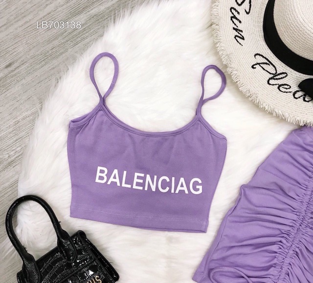 Set áo thun croptop chữ 2 dây + chân váy rút dây