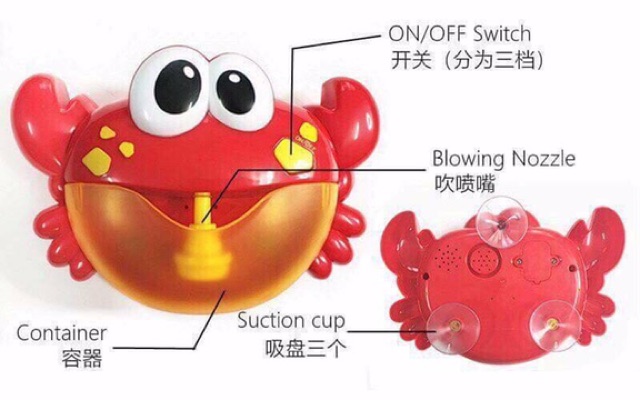 Cua thổi bong bóng xà phòng