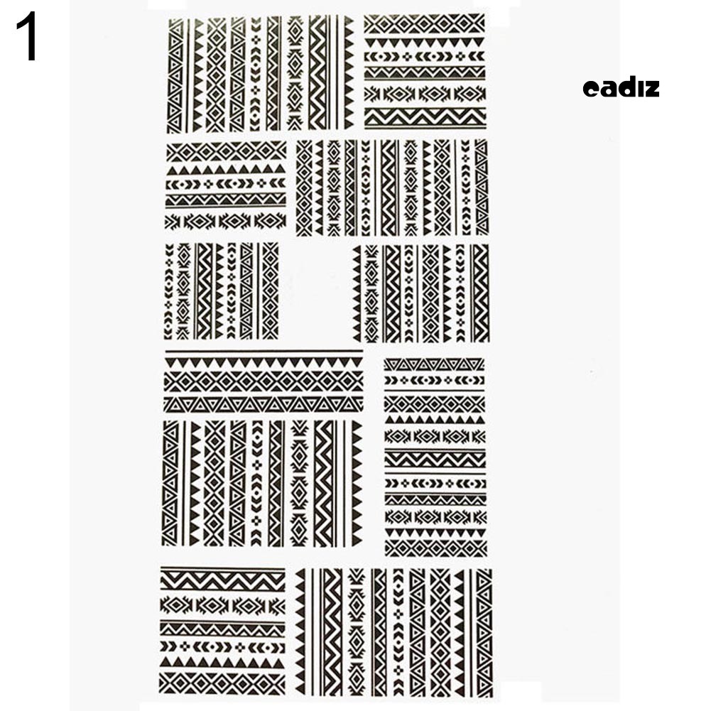 Miếng Dán Trang Trí Móng Tay Chuyển Nước Nhiều Kiểu DIY