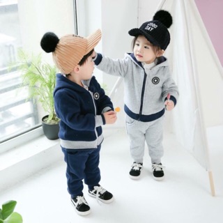 bộ nỉ bông dày cho bé trai/gái