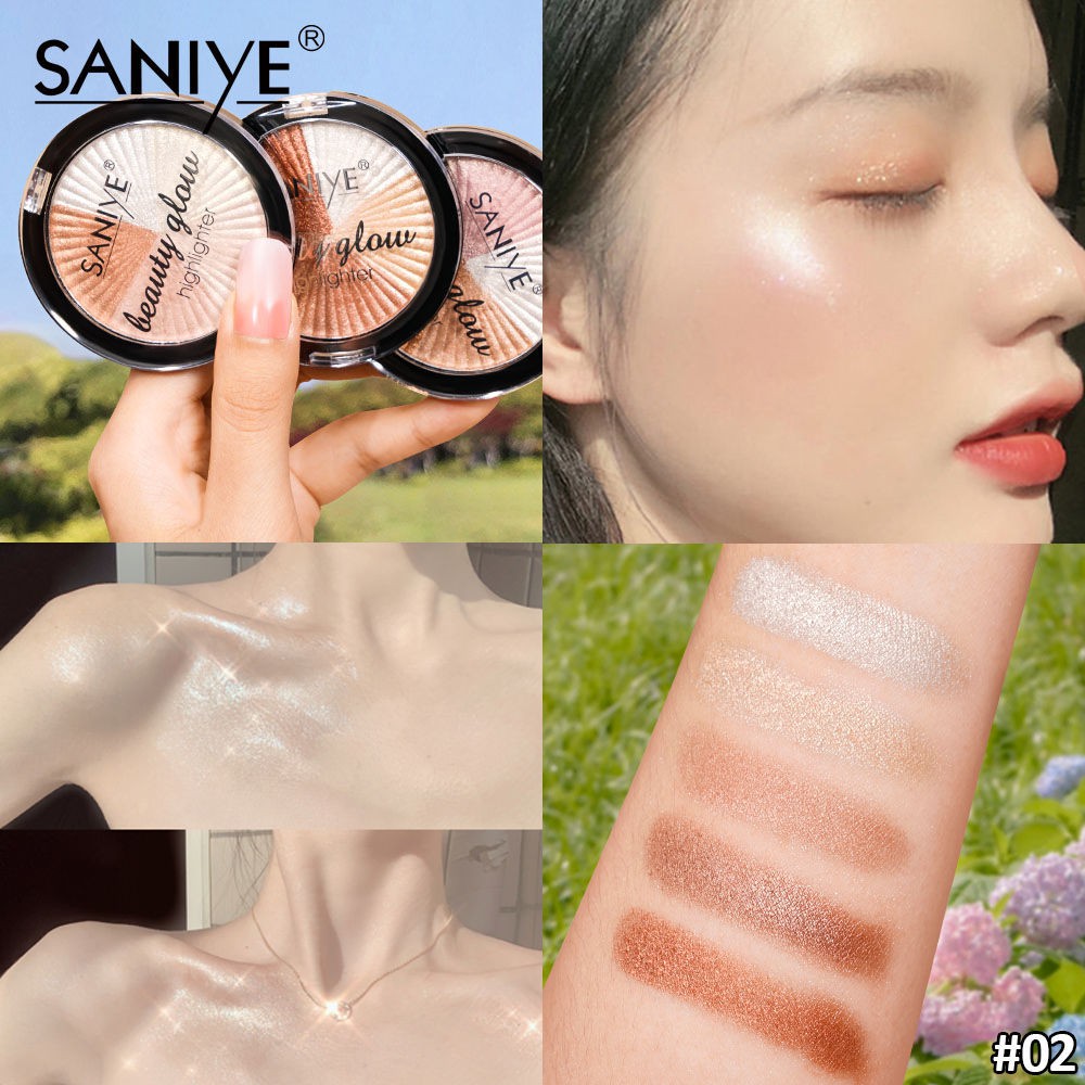 [Hàng mới về] Phấn Bắt Sáng Tạo Khối Saniye Màu Trắng Ngọc Trai Ba Chiều | BigBuy360 - bigbuy360.vn