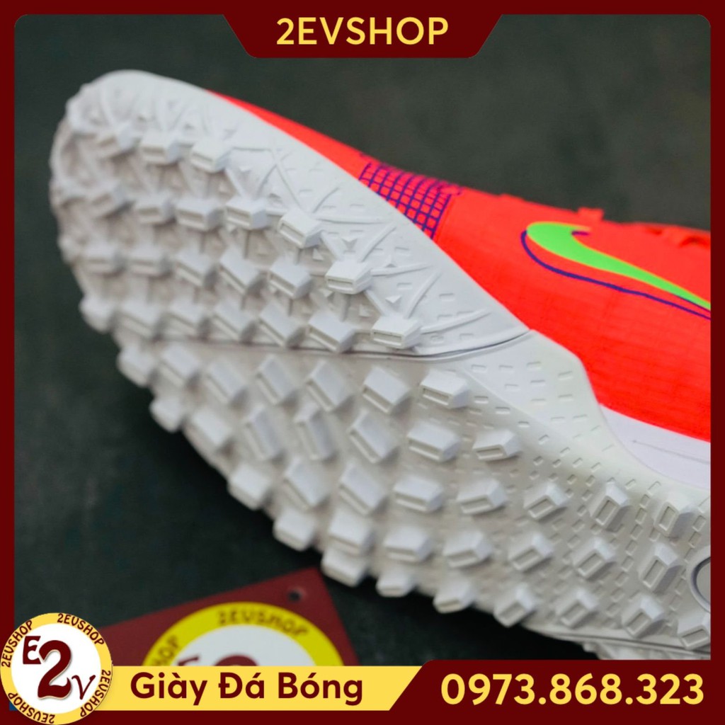 Giày đá bóng thể thao nam 𝐌𝐞𝐫𝐜𝐮𝐫𝐢𝐚𝐥 𝐒𝐮𝐩𝐞𝐫𝐟𝐥𝐲 𝟏𝟒 Cam, giày đá banh cỏ nhân tạo cao cấp - 2EVSHOP