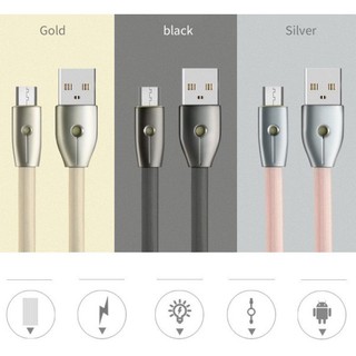 Cáp tự ngắt - sạc nhanh microusb remax knight rc-043m