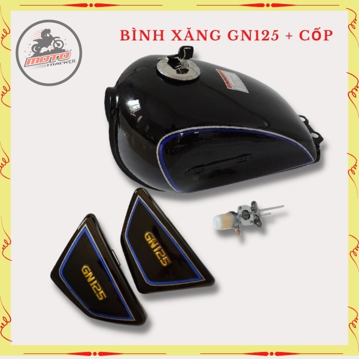 Combo Bình xăng độ và đôi cốp xe GN125, thùng xăng lớn độ xe CLASSIC, dung tích hơn 6 lít, sơn tĩnh điện sẵn