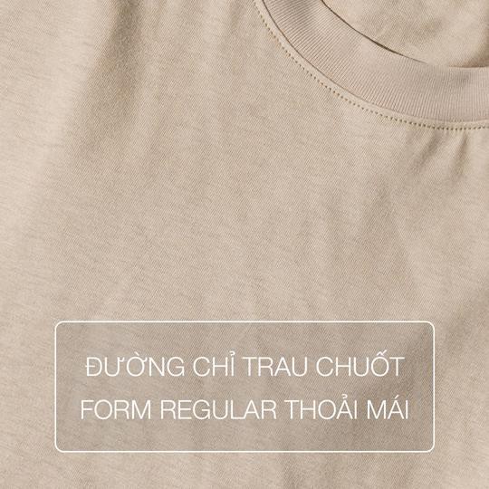 Áo thun trơn 360 BOUTIQUE cổ tròn ngắn tay chất cotton 100% - Make in Vietnam