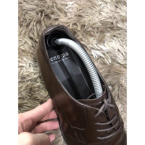 [Giày 2hand] [Size 43] Giày Tây Kiểu Dáng OxFord Công Sở Màu Medium Brown Trơn Bóng Thương Hiệu Renoma