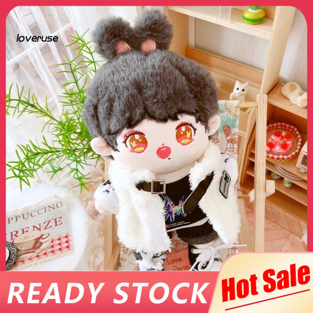 Bộ Bốn Món Áo Thun + Quần + Nón Xinh Xắn Cho Búp Bê 20cm