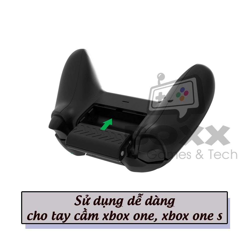 Pin sạc cho tay cầm xbox one, xbox one s dung lượng 1200mAh chính hãng Dobe