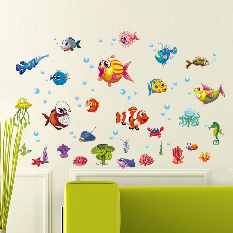 Decal dán tường - Giấy dán tường - Đại dương - kiddecals - XH6230