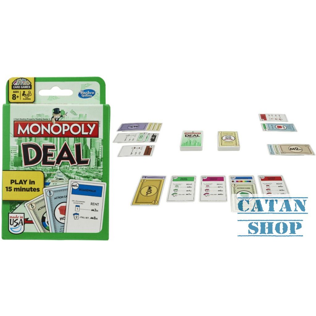 Monopoly Deal – Card Game, Giáo giục trí tuệ, gắn kết gia đình và bạn bè , người thân BB31-Monopoly