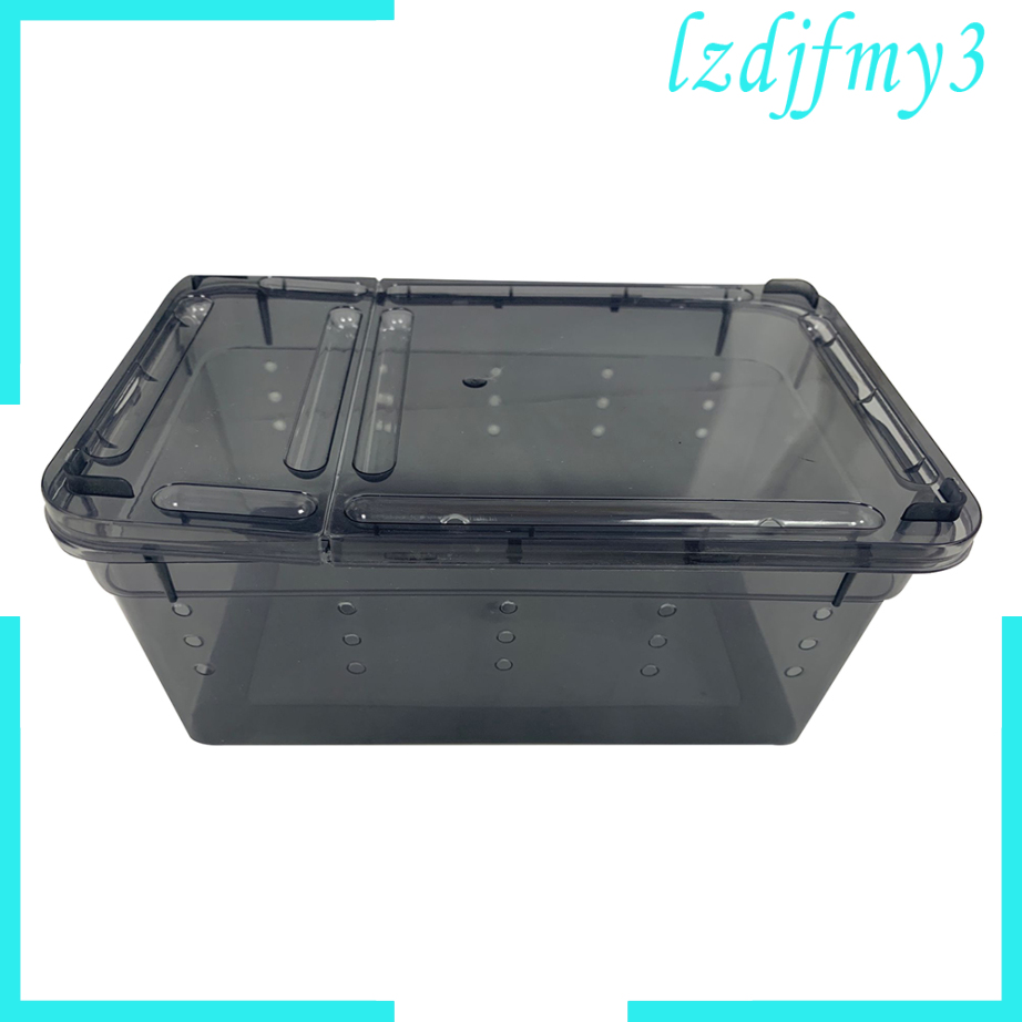 Bò Sát Terrarium Vivarium Xe Tăng Hộp Rùa Mầm Non Nuôi Lồng Đen