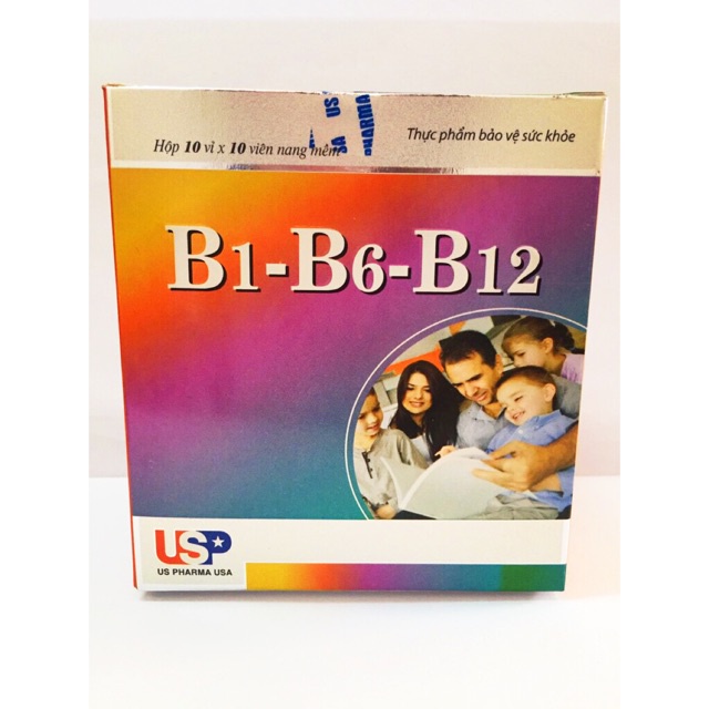 VITAMIN B1 B6 B12 - VITAMIN 3B - VIÊN NANG MỀM HỘP 100 VIÊN
