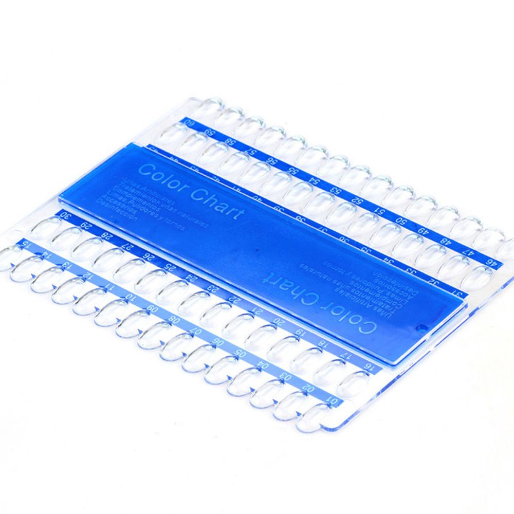 [Hàng mới về] Khay trưng bày móng tay giả nhiều màu bằng nhựa trong suốt