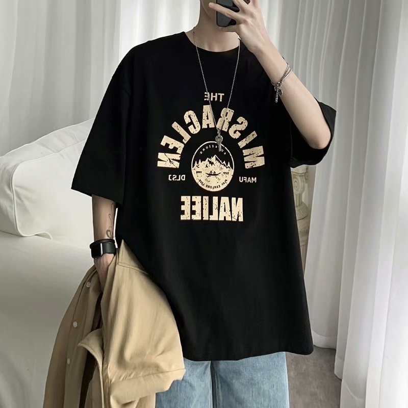 Áo Thun Nam Tay Ngắn Phong Cách Nhật Bản Size M-8Xl