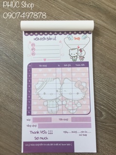 Hoá Đơn Bán Lẻ Cute