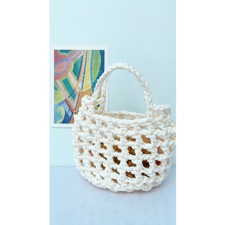 Túi lưới mini handmade nữ tính phong cách Hàn Quốc