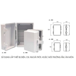 Tủ điện nhựa ngoài trời Lioa JL 00C (loại lớn) &amp; JL 00B (loại nhỏ) Tủ điện chống nước