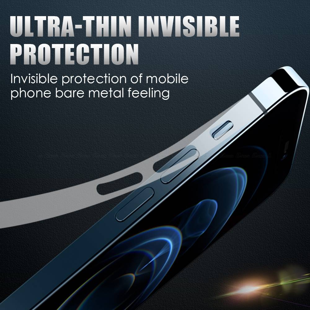 Phim Dán Bảo Vệ Khung Viền Điện Thoại iPhone 14 13 12 Pro Max Plus mini Bằng TPU Hydrogel Siêu Mỏng
