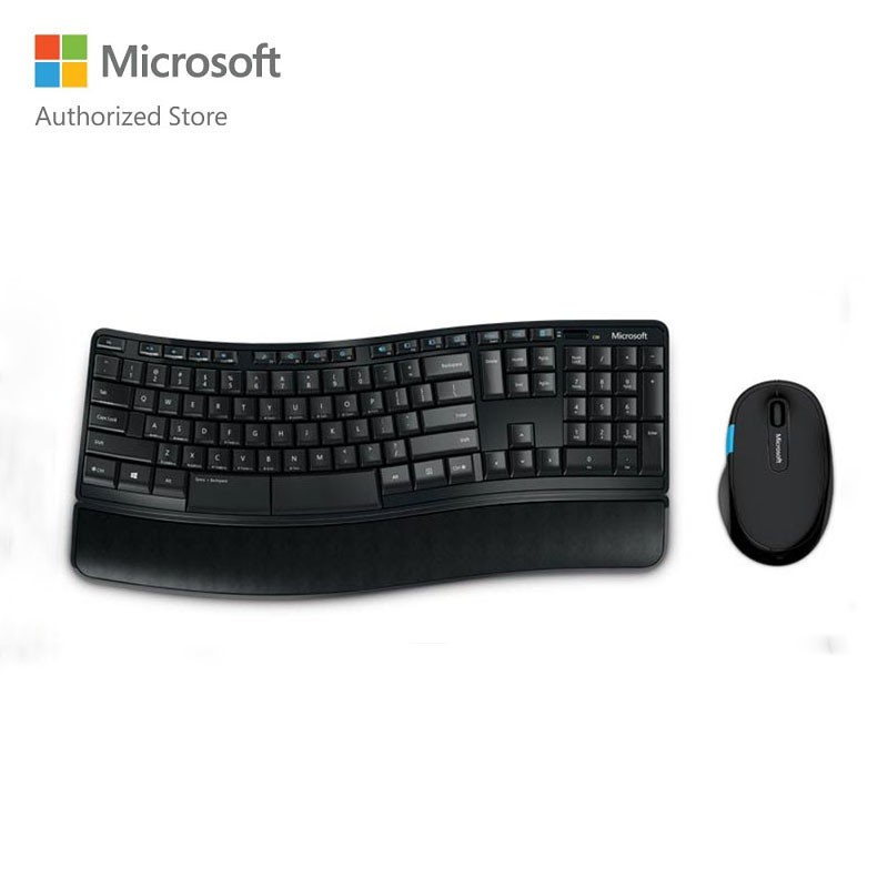 Bộ bàn phím chuột không dây Microsoft Wireless Scupt Comfort (màu đen)