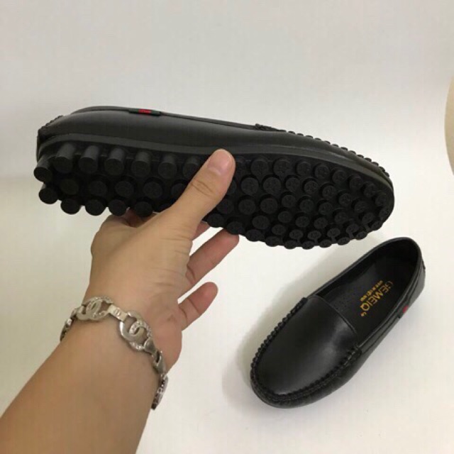Giày nữ da mềm,giầy mô Ca lười nữ
