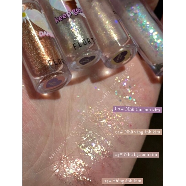 Nhũ Gel lấp lánh dễ dàng vẽ liner  🌟✨ Bền lâu suốt cả ngày -  Nhũ hạt lớn nhỉ óng ánh đan xem đủ tone hot trend