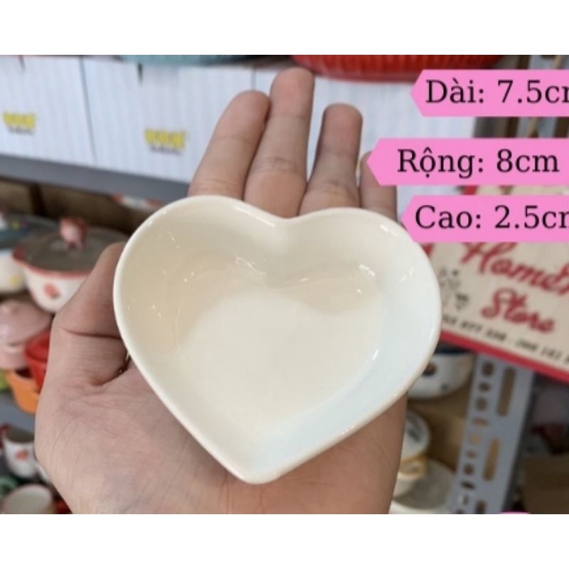 Bát chấm tim xinh xỉu