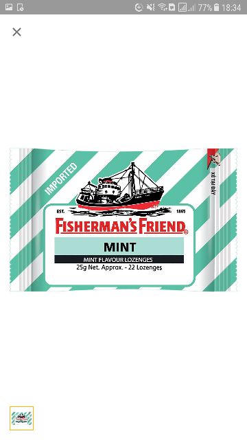 Kẹo con tàu Fisherman's Friend 25g ( Hàng do Tập Đoàn DKSH phân phối)