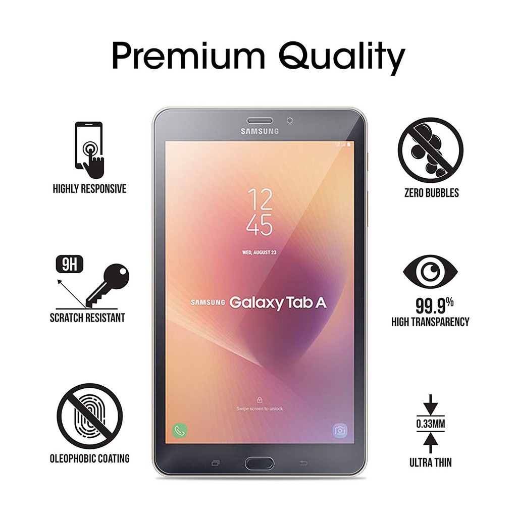 For Samsung Galaxy Tab A 8.0 2017 SM-T380 T385 Tempered Glass Screen Protector