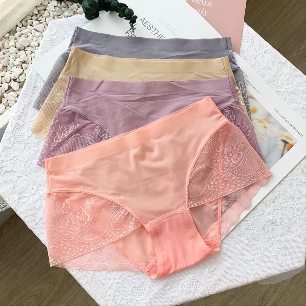 Quần lót su nữ - quần lót ren đẹp, mềm mịn, đồ lót nữ cao cấp siêu đẹp D32