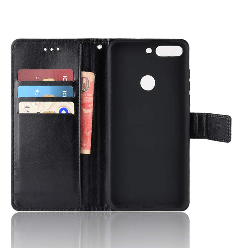 Huawei Y7 Pro 2018 Y 7 Y7Pro Case Cover Imitation Leather Flip Wallet Phone Case Cover Huawei Y 7 Pro 2018 Flip Case Stand Casing