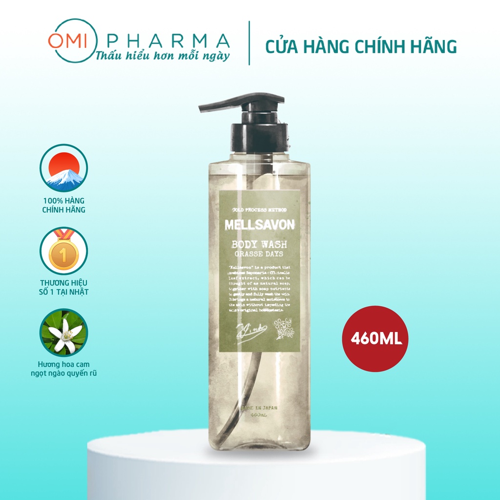 Sữa Tắm Nước Hoa Dưỡng Mềm Mịn Da Hương Hoa Cam Ngọt Ngào MELLSAVON Nhật Bản
