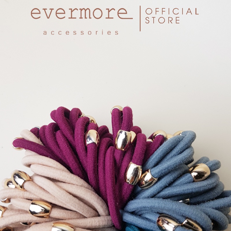 Dây buộc tóc, cột tóc hạt trơn mạ vàng dễ thương, minimalist, thanh lịch CT004