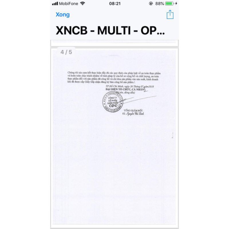 Viên sủi bọt Multi-OPC hương cam – Bổ sung vitamin và khoáng chất thiết yếu cho cơ thể, tăng cường sức đề kháng