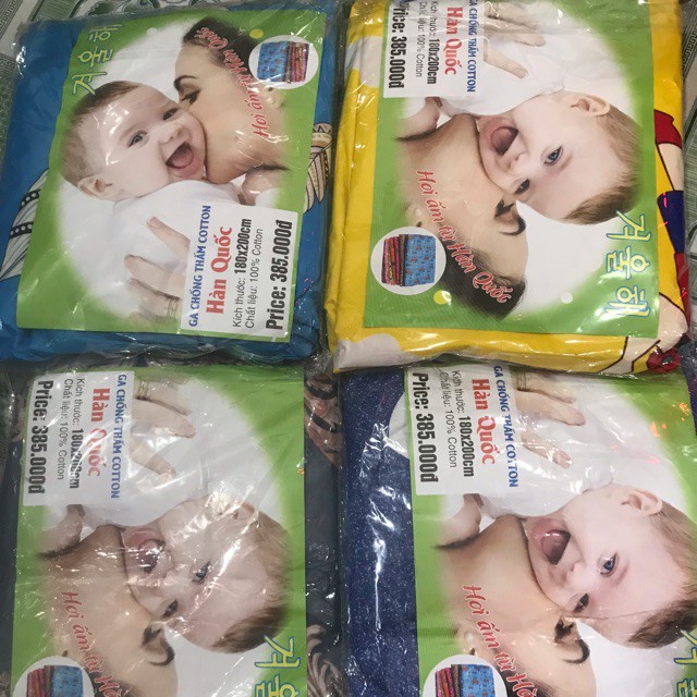 Drap chống thấm cotton Hàn quốc