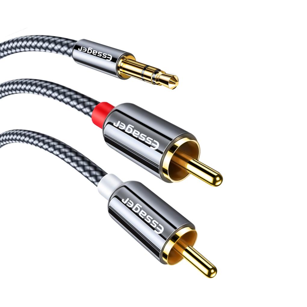 Cáp ChuyểN ĐổI RCA 3 5mm Sang 2 RCA Aux 3 5 mm Sang 2RCA