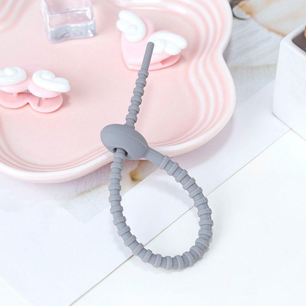 Phụ Kiện Quấn Dây Cáp Điện Thoại|Dây Quấn Dây Cáp Sạc / Tai Nghe Để Bàn Bằng Silicone