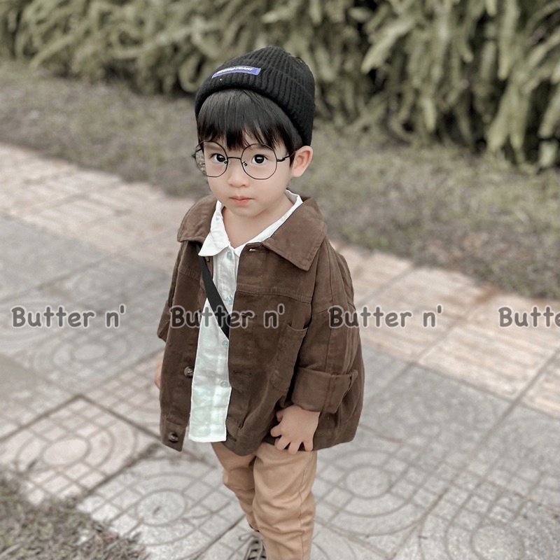 Khoác Jean Nâu Cho Bé