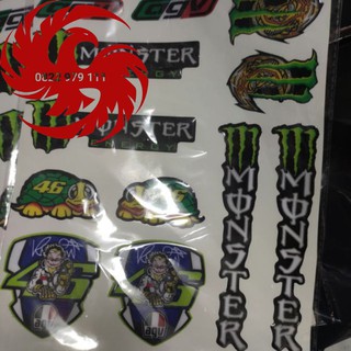 Vỉ tem nổi Monster, ohlin..