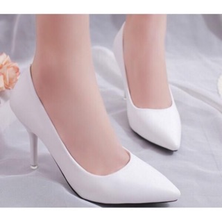 Giày cao gót bít mũi gót nhọn 7 phân da trơn bóng