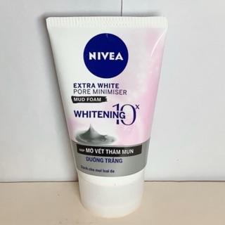 Sữa rửa mặt kiểm soát nhờ Nivea Whitening 10X sạch nhờn ,dưỡng trắng (100g)