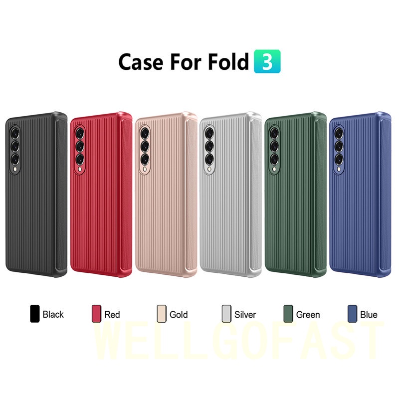 Ốp Điện Thoại PC Silicon Có Mặt Kính Bảo Vệ 360 Độ Cho Samsung Galaxy Z Fold 3 5G